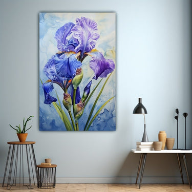 Iris Watercolour Painting